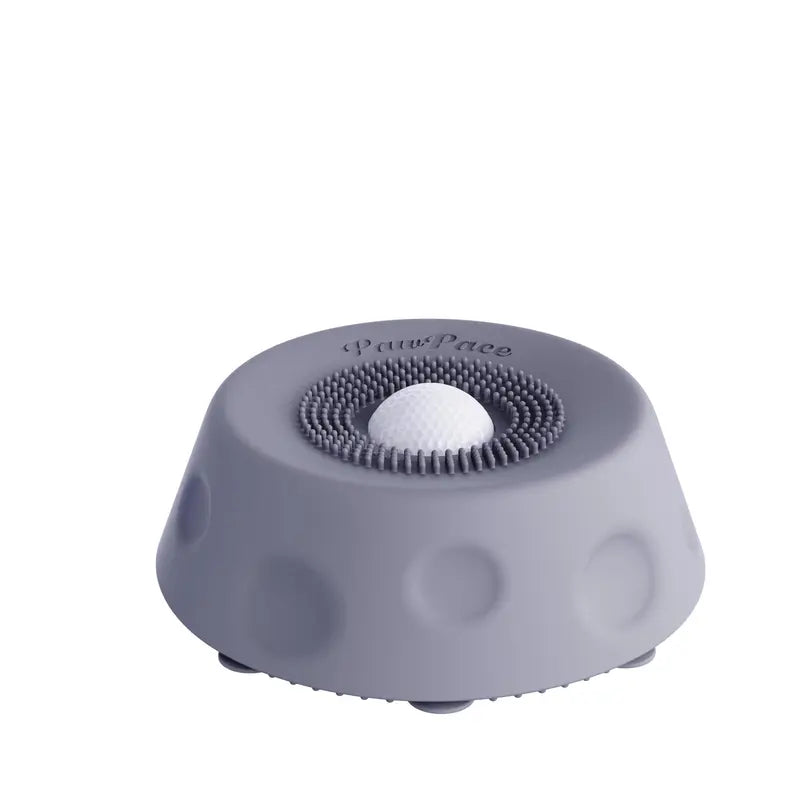 Pawpace Silicone Slow Feed Dog Bowl - 250ml Capacity, No-Mess Design with Ball, Includes Spatula and 8 Suction Cups, Enhances Mental Stimulation for Food and Liquid Feeding