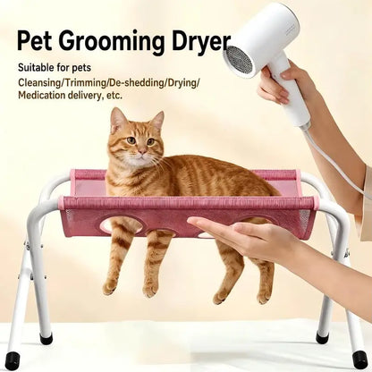 New Foldable Pet Bathing Stand – Cat & Dog Bath Hammock, Anti-Movement & Scratch-Resistant, Medicine Administering Bathing Rack, Must-Have Device