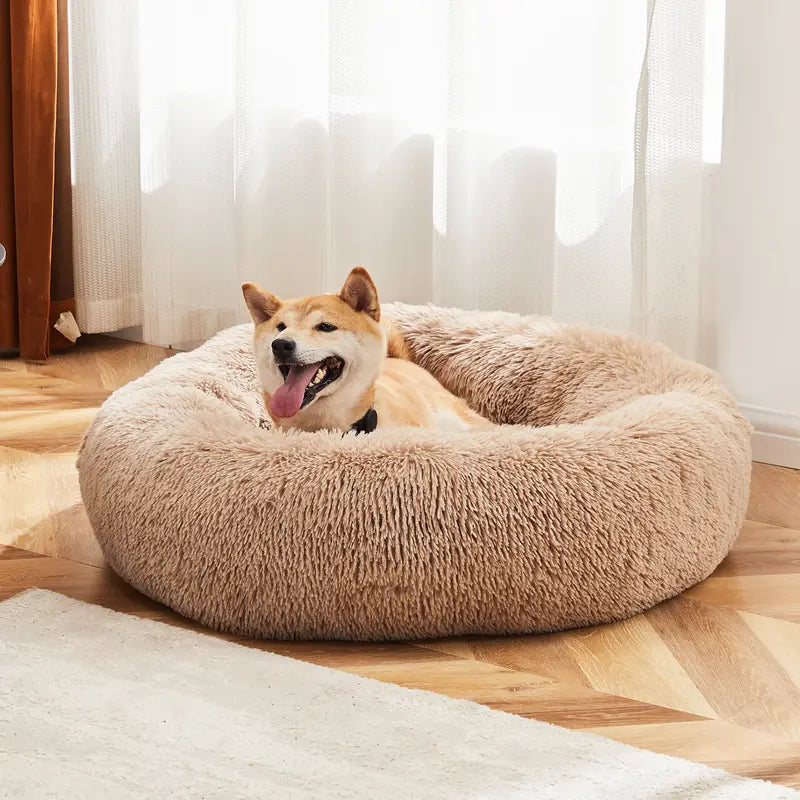 Sweetcrispy Large Orthopedic Memory Foam Sofa Bed for Dogs - 3-Sided Bolsters, Waterproof Fleece Detachable Cover, Non-Slip Base, Joint Relief, Extra Neck & Head Support, 20.0" L x 24.0" W x 8.0" H
