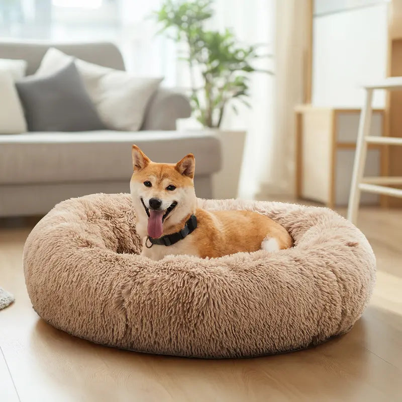 Sweetcrispy Large Orthopedic Memory Foam Sofa Bed for Dogs - 3-Sided Bolsters, Waterproof Fleece Detachable Cover, Non-Slip Base, Joint Relief, Extra Neck & Head Support, 20.0" L x 24.0" W x 8.0" H